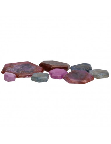 Multicolor Sapphire in Polished Plates