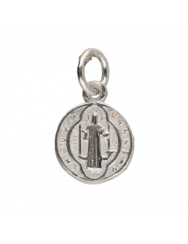 Mini médaille Saint Benoît en argent 925