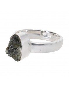 Moldavite Ring in 925... 2