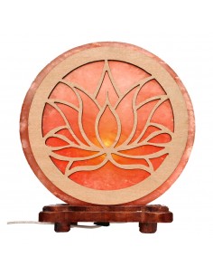 Lâmpada de sal com flor de...