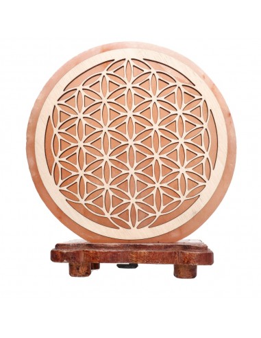 Lâmpada de sal Flor da Vida