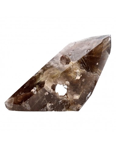 Quartz Rutilé Fumé Poli (CR8)