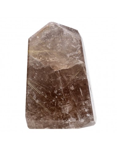 Polished Smoky Rutilated Quartz (CR13)