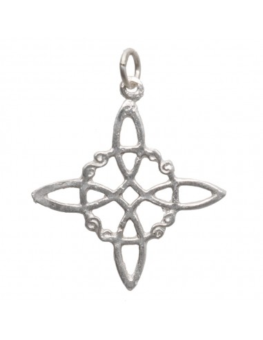925 Sterling Silver Witch's Knot Pendant