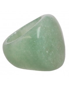 Bague épaisse en quartz vert