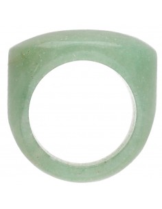 Thick Green Quartz Ring 2
