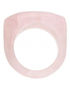 Thick Rose Quartz Ring 2