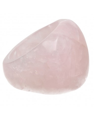 Bague épaisse en quartz rose