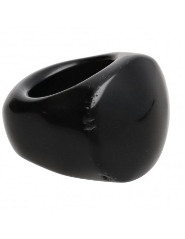 Anel grosso de obsidiana