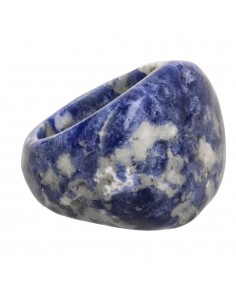 Anel de sodalite espesso