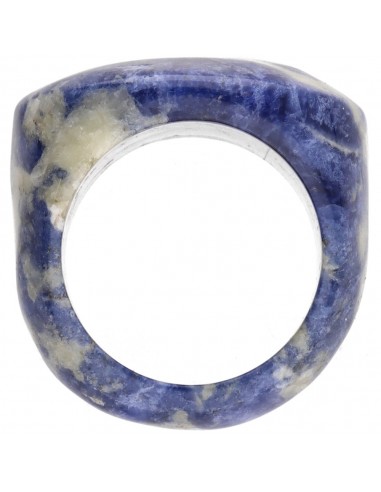 Anel de sodalite espesso