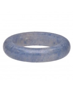 Bague en quartz bleu