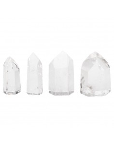 Pointes de quartz poli