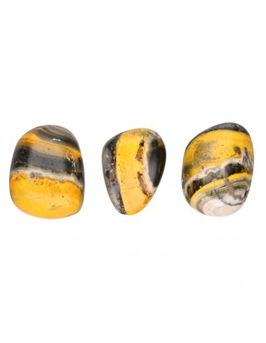 Pierced Rounded Bumblebee Jasper Pendant