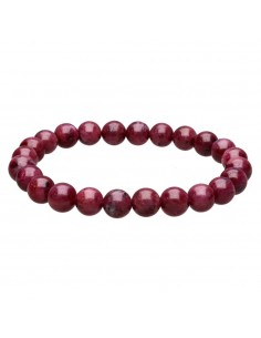 Pulseira de rubi 8mm