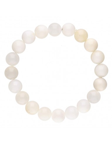 Pulseira de Opala Branca 10mm