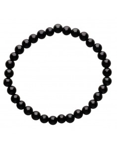 Bracelet de Jade noir 6mm 2