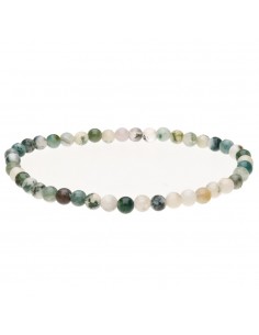 Pulseira de ágata-árvore 4mm