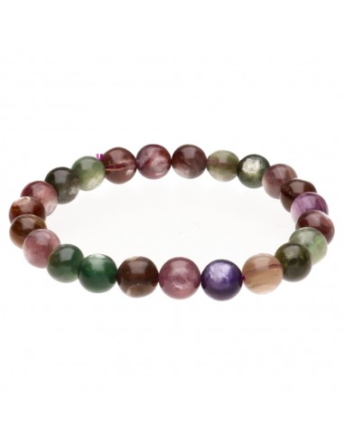 Bracelet de lépidolite multicolore 8mm