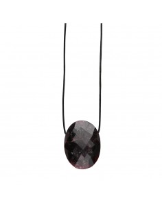 Pendentif grenat avec corde...