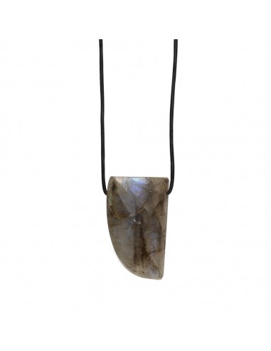 Labradorite Pendant with Random Rope
