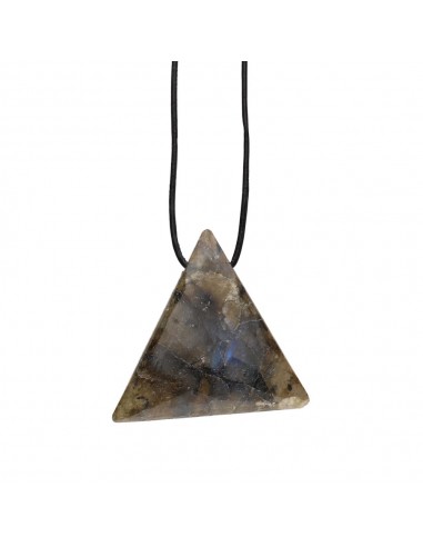 Labradorite Pendant with Random Rope
