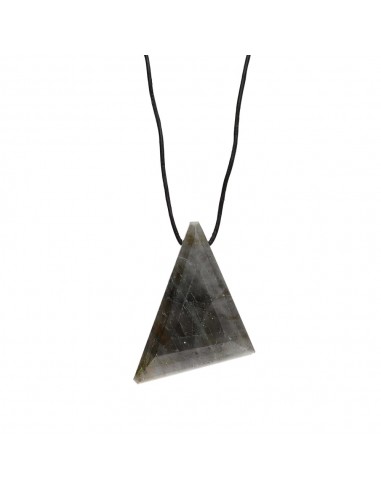 Labradorite Pendant with Random Rope