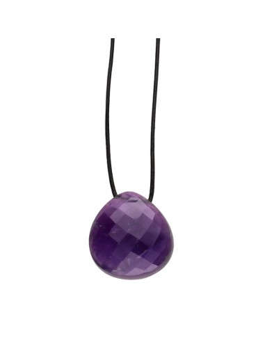 Amethyst Pendant with Random Rope