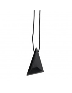 Onyx Pendant with Random Rope
