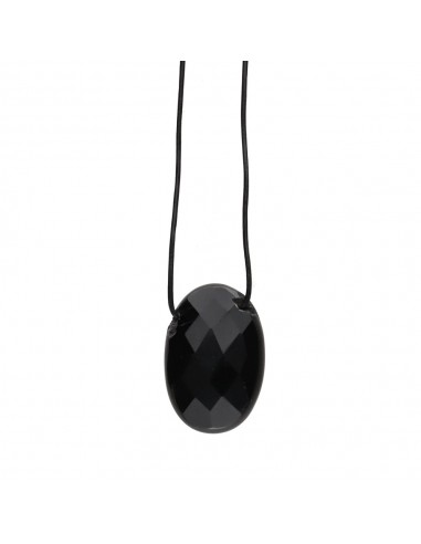 Onyx Pendant with Random Rope