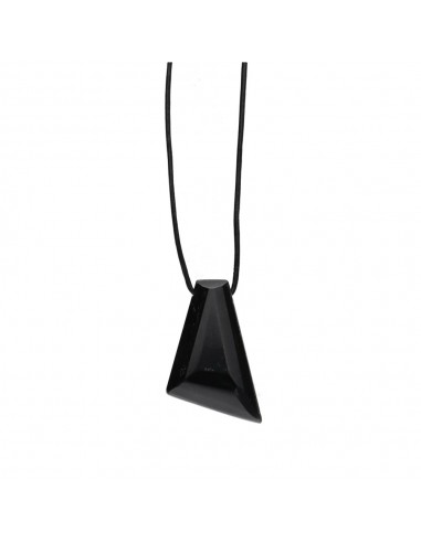 Onyx Pendant with Random Rope