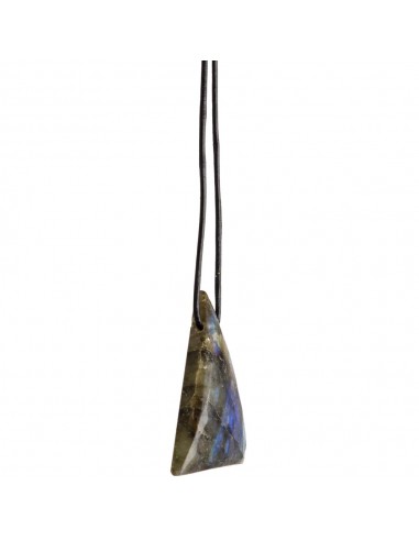 Labradorite Pendant with Random Rope