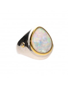 Opal Ring with Diamonds 925... 2