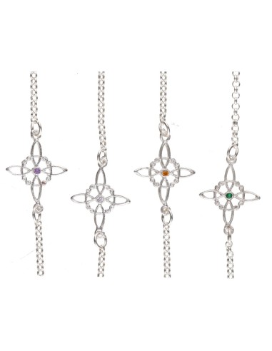 Small Witch's Knot Anklet in 925...