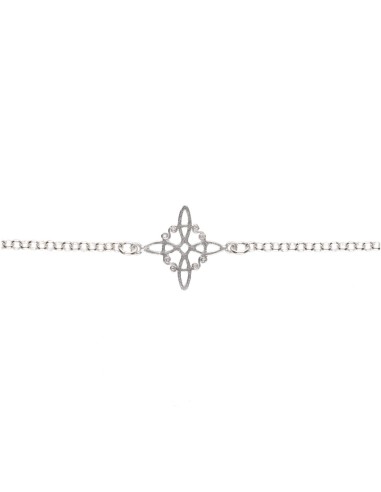 925 Sterling Silver Witch's Knot Anklet