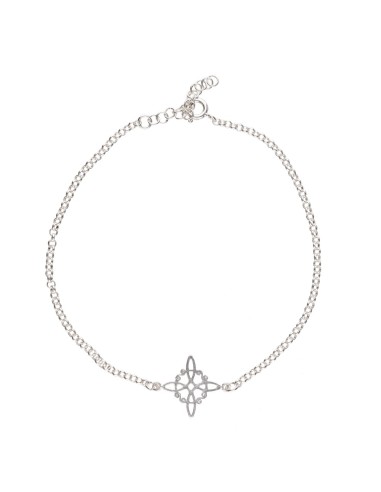 925 Sterling Silver Witch's Knot Anklet