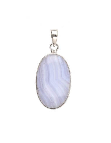 Chalcedony Oval Random Pendant in 925...