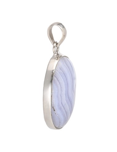 Chalcedony Oval Random Pendant in 925...