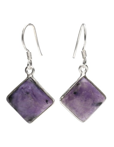 Pendientes Cubo de Charoita