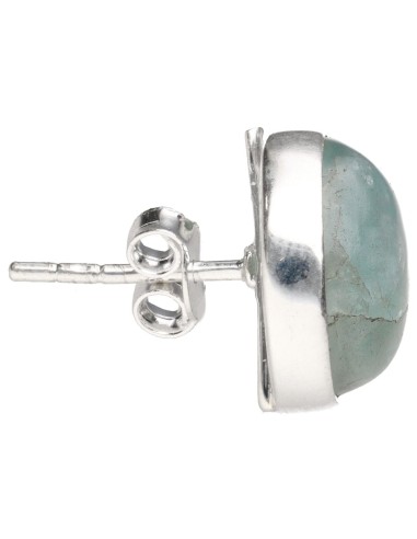 Pendientes Círculo de Aguamarina en...