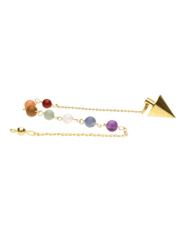 Bronze Conical Pendulum with Chakras...