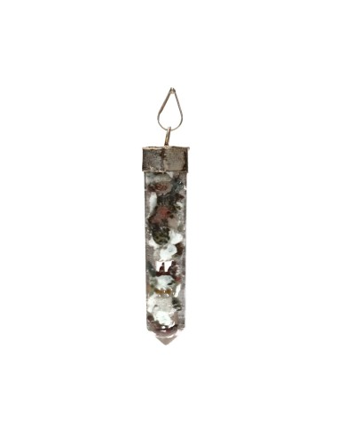 Silver Plated Resin Larimar Point...