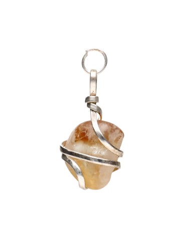 Citrine Pendant with Spiral