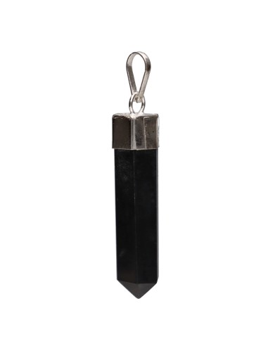 Pendentif en forme de pointe de shungite