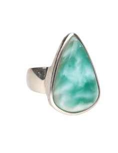 Green Larimar Ring in 925... 2