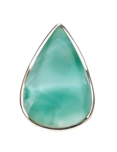 Green Larimar Ring in 925...