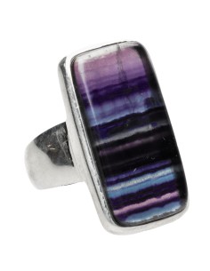 Fluorite Ring in 925... 2