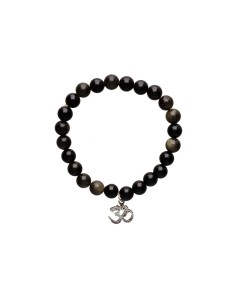 Bracelet d'obsidienne dorée... 2