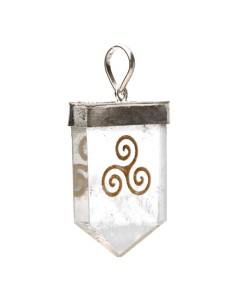 Pendentif en quartz Triskel... 2
