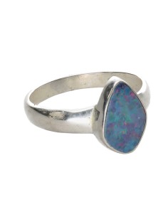 Blue Opal Ring in 925... 2